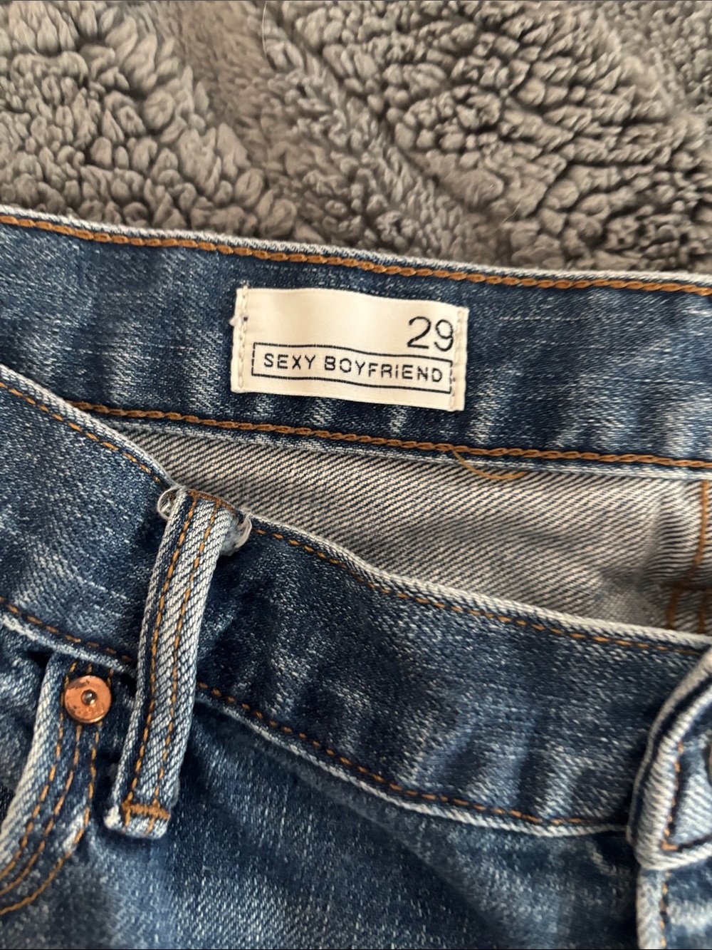 GAP Washed Blue Distressed Denim Cutoff Shorts - Picture 2 of 3